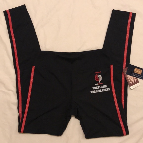GIII For Her NBA Portland Trail Bl Leggings S Blk - Picture 2 of 8